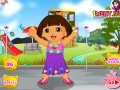Spil Dora out to park. Dressup