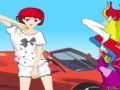 Spil Active Girl Besides Car