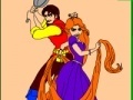 Spil Coloring: Flynn and Rapunzel