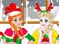 Spil Elsa And Anna Christmas Day