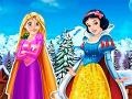 Spil Rapunzel And Snow White Winter Dress Up