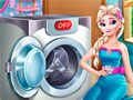Spil Elsa Wash Clothes