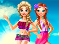Spil Elsa And Anna Summer Vacation