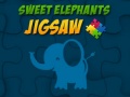 Spil Sweet Elephants Jigsaw