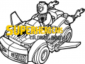 Spil Superhero Cars Coloring Book