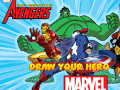 Spil Marvel Draw Your Hero