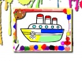 Spil Boats Coloring Book