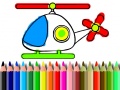 Spil Back To School Helicopter Coloring
