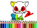 Spil Back To School: Cat Coloring