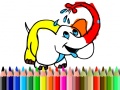 Spil Back To School: Elephant coloring