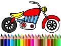 Spil Back To School: Motorbike Coloring