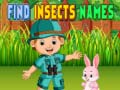Spil Find Insects Names