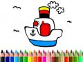 Spil Back to School: Boat Coloring