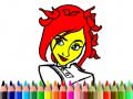 Spil Back To School: Cute Girl Coloring