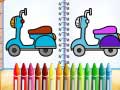Spil Cute Bike Coloring Book