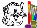 Spil Back To School: School Bag Coloring Book