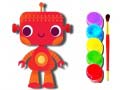 Spil Back to School: Robot Coloring Book