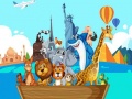 Spil Crazy Friends Travel The World Puzzle