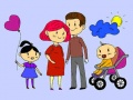 Spil Happy Family Coloring Book