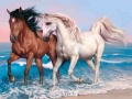 Spil Animals Jigsaw Puzzle Horses