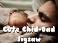 Spil Cute Child-Dad Jigsaw