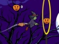 Spil Flying witch halloween