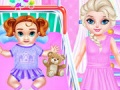 Spil Little Elsa Caring Day
