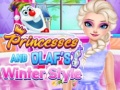 Spil Princesses And Olaf's Winter Style