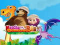 Spil Masha and The Bear dinosaur