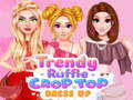 Spil Trendy Ruffle Crop Top Dress Up