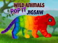 Spil Wild Animals Pop It Jigsaw