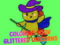 Spil Coloring Book Glittered Unicorns