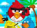 Spil Funny Birds Pop It Jigsaw