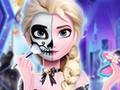 Spil Elsa's Halloween Party Tattoo