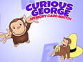 Spil Curious George Memory Card Match