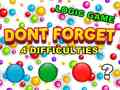 Spil Dont Forget