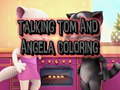 Spil Talking Tom and Angela Coloring