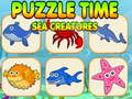 Spil Puzzle Time Sea Creatures