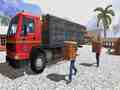 Spil Asian offroad cargo truck driver