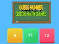 Spil Guess number Quick math games