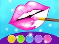 Spil Glitter Lips Coloring Game