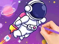 Spil Coloring Book: Astronaut