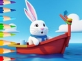 Spil Coloring Book: Sailing Rabbit