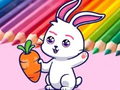 Spil Coloring Book: Rabbit Pull Up Carrot