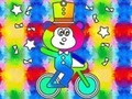 Spil Coloring Book: Monkey Rides Unicycle