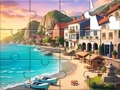 Spil Jigsaw Puzzle: Seaside Town