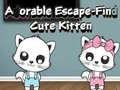 Spil Adorable Escape Find Cute Kitten