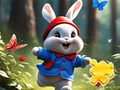 Spil Jigsaw Puzzle: Running Rabbit