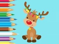 Spil Coloring Book: Cute Christmas Reindee