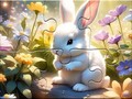 Spil Jigsaw Puzzle: Sunny Forest Rabbit